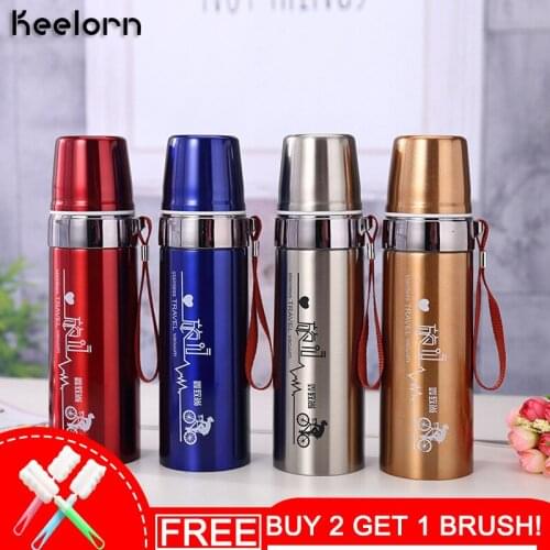 Keelorn 600ml 800ml 304 Stainless Steel Vacuum Flasks Thermoses Cup Outdoor Sport Portable Thermal Business Vacuum Flasks Cups