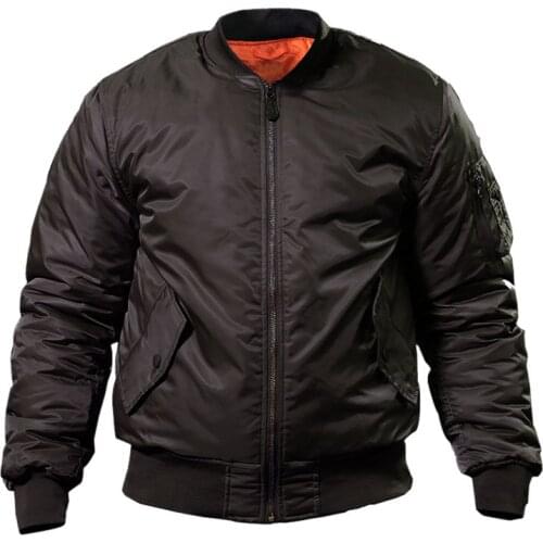 MA1 Men Winter Warm Military Airborne Flight Tactical Bomber Jacket Army Air Force Fly Pilot Jacket Aviator Motorcycle Down Coat