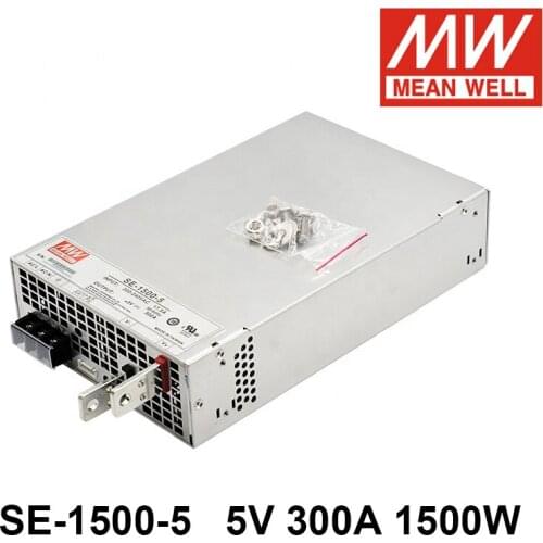 Mean Well SE-1500-5 110/220V AC TO DC 5V 300A 1500W Single Output Switching Power Supply Meanwell Driver