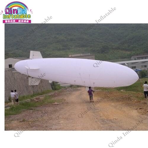 Customized logo 4m inflatable air balloon,commercial advertising rc blimp airship