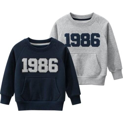 Boys New Sweatshirt Korean Childrens Clothing Autumn Winter New Products 2021 Toddler Sweater Plush Baby Coats Cotton Warm Top