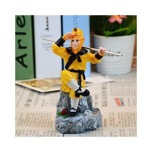 Monkey King Sun wukong arranged the pieces sun walker Plastic resin creative decoration props sculptures room