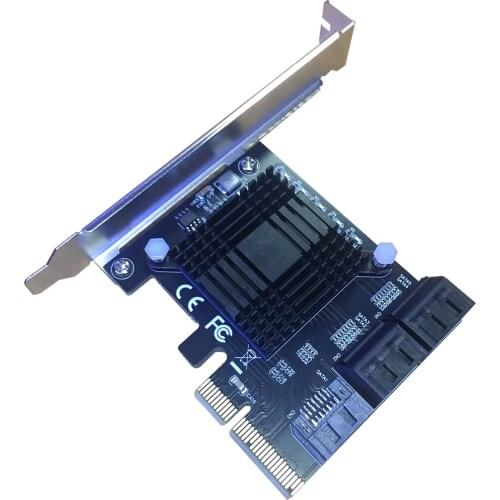 PCIE SATA Controller PCI-E SATA Hub/Card PCIE to SATA 3 Card 5 Port SATA3 SSD PCI Express X4 Gen3 Adapter Add On Cards