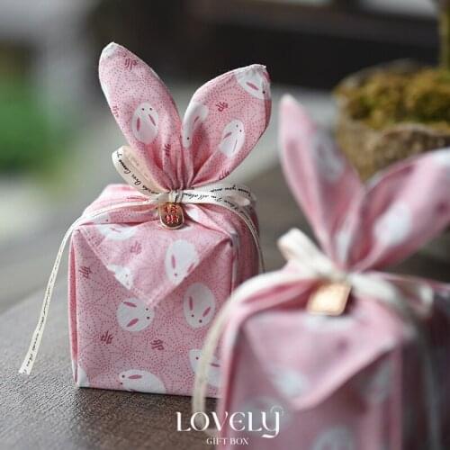 Japanese Style Fabric Candy Gift Bag Candy Gift Box Wedding Customization Handiwork