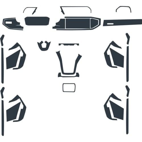 TPU Interior Film Transparent Transparent Protective Film for Central Control Navigation Screen Modified For Audi Q3 19 Models