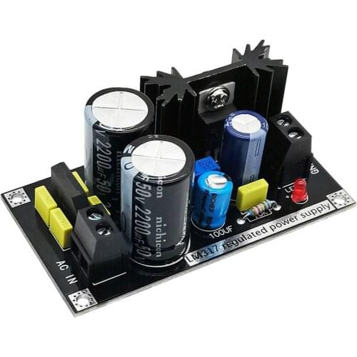 SOTAMIA LM317 Adjustable Regulated Power Supply Board AC-DC Linear Regulator With Rectifier Filter 1.25-37V Adjustable