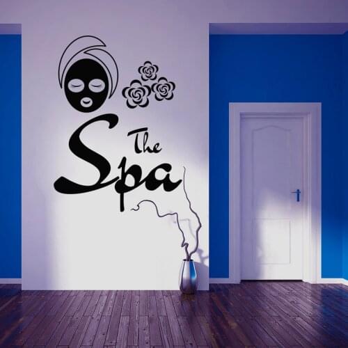 Day Spa Massage Salon Body Massage Decal Spa Sign Wall Sticker Facial Beauty Salon Mask Vinyl Wall Decal Decorations For Room