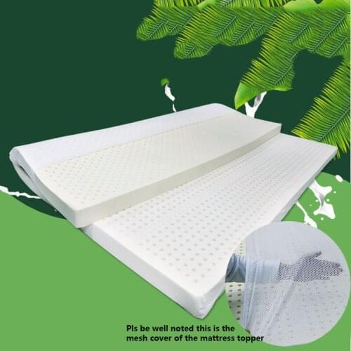 VESCOVO Custom Made Natural Latex Tatami Mattress Topper For Double Single Bed 140*200 120*190