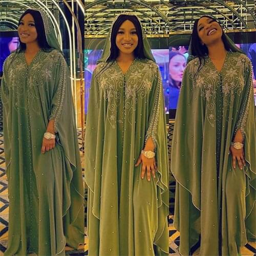 Plus Size 2021 Kaftan Abaya Dubai Muslim Dress Kimono African Dresses For Women Open Abayas Turkish Chiffon Hooded Dress