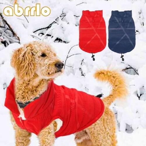 Abrrlo Dog Winter Clothes Plus Velvet Thick Dog Vest Coat Warm Dogs Pets Clothing For Small Pets Shih Tzu French Bulldog XS S