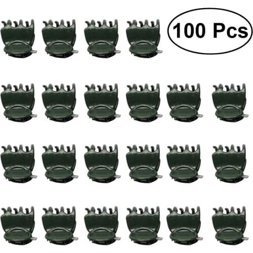 100pcs Orchid Clips Plant Orchid Support Clips Garden Flower Vine Clips for Supporting Stems Vines Stalks