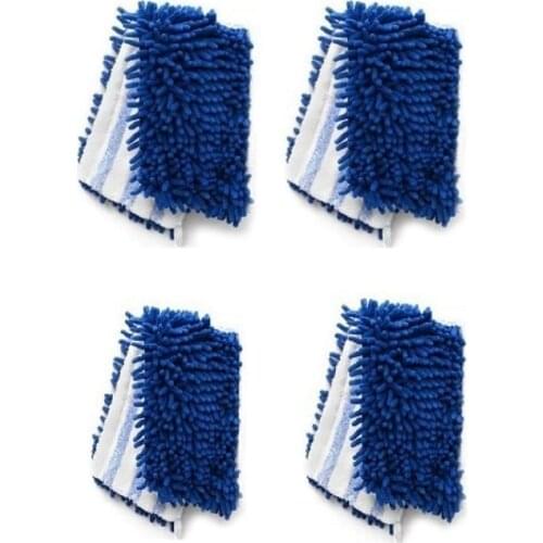 4 Pack of Dual Action Microfiber Flip Mop Refill for Dust/Microfiber Flat Mop