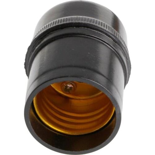 5Pcs Black E27 Light Bulb Lamp Holder Base Pendant Screw Cap Socket 250V 4A