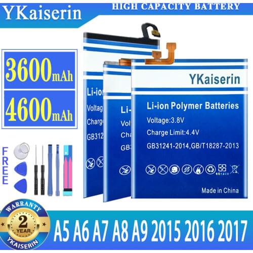 Battery for Samsung A5 A6 A7 A8 A9 2015 2016 2017 SM A520 A510 A310 A500 A320 A720 A700 A710 A300 A800 A900 EB-BA520ABE Battery