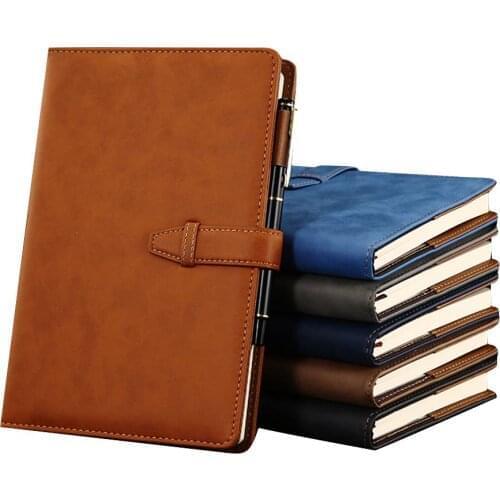 Faux Leather Cover A5 Notebook Office Writing Journal Diary Planner Stationery