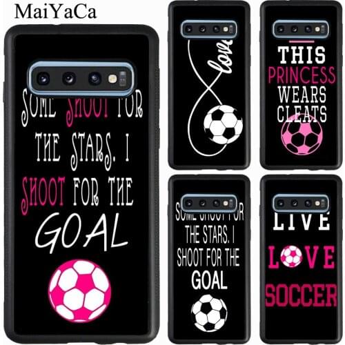 Soccer Girl Quote Ball Futbol Case For Samsung Galaxy S20 Plus S10 S9 Note 20 Ultra A51 A71 A31 A21S A20e A40 A50 A70 M31