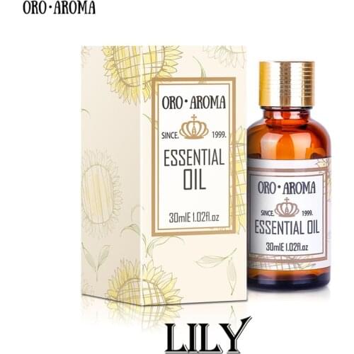 Famous brand oroaroma skin care Lily essential oil Moisturizing whitening blood circulation,Relieve pain Lily oil