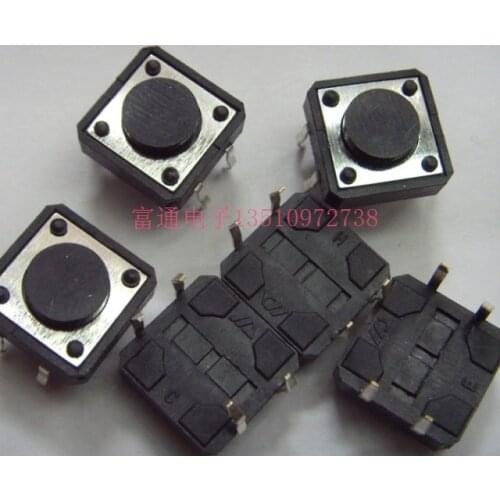 Button switch touch switch four feet in line 12*12*4.3 environmental protection high temperature specifications complete