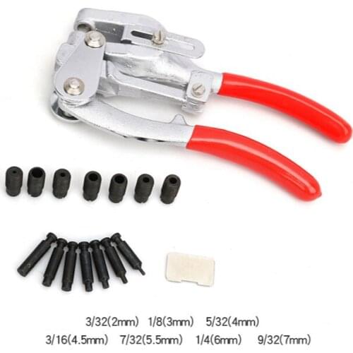 Sheet metal stainless steel copper aluminum strip iron leather plastic manual punching pliers punching machine hole