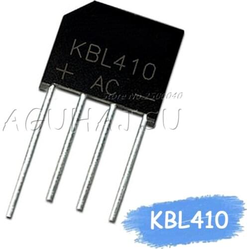 New 5PCS/Lot KBL410 KBL-410 4A 1000V ZIP Single Phases Diode Rectifier Bridge Wholesale Electronic