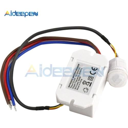 High Power AC 110-220V Separate Human Body Infrared Sensor Switch Four-wire with Separate Fire Infrared Sensor Switch