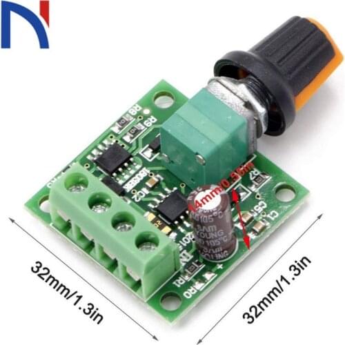 1.8v 3v 5v 6v 7.2v 12v 2A 30W DC Motor Speed Controller(PWM) Mini DC Motor Speed Regulator controls PWM Adjustable Driver Switch