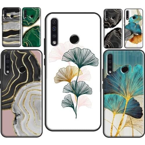 Luxury Gold Foil Art Soft Cover For Honor 9X 8X 7X 10i 7A 4C 6C 20 Pro 7C 8A 9A 7S 8S 9S 8 9 10X 10 Lite Case
