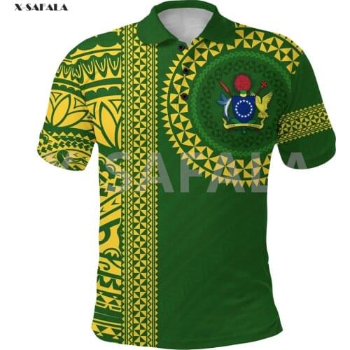 New Zealand Maori Kolisi Tonga 3D Over Printed Polo Shirt Men Women Unisex Thin 3 Collar Short Sleeve Street Wear Casual Tee