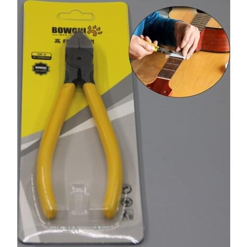 Fret Removing Puller Side Head Pliers Sharp Fret Flush Cutter Cutting Pliers For Guitar Metal+Rubber