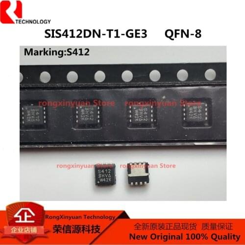 SIS412DN-T1-GE3 Marking: S412 QFN-8 SIS412DN-T1-E3 SIS412DN SIS412 N-Channel 30V/12A (D-S) MOSFET 100% New original