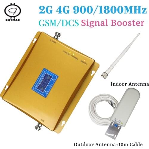 2G 4G Signal Booster lte Cellphone Signal Amplifier DCS GSM Mobile Repeater Cellular Amplificador with antenna for home office
