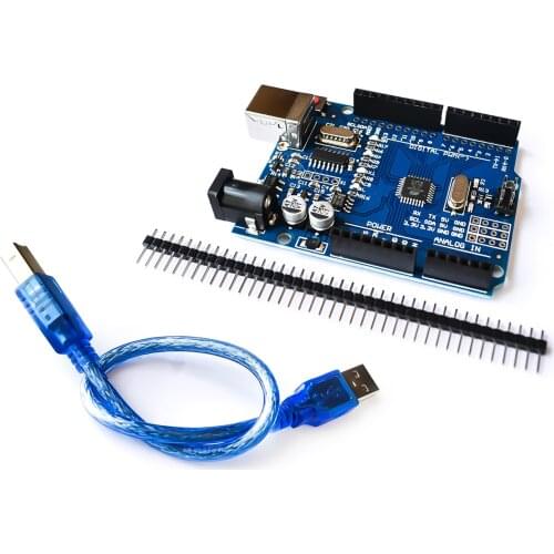 High quality One set UNO R3 CH340G+MEGA328P Chip 16Mhz For Arduino UNO R3 Development board + USB CABLE