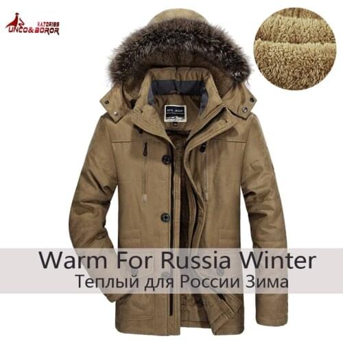 UNCO&BOROR plus size 5XL 6XL new brand warm winter jackets men Thicken Long Cotton Padded fleece Down parka coat men clothing