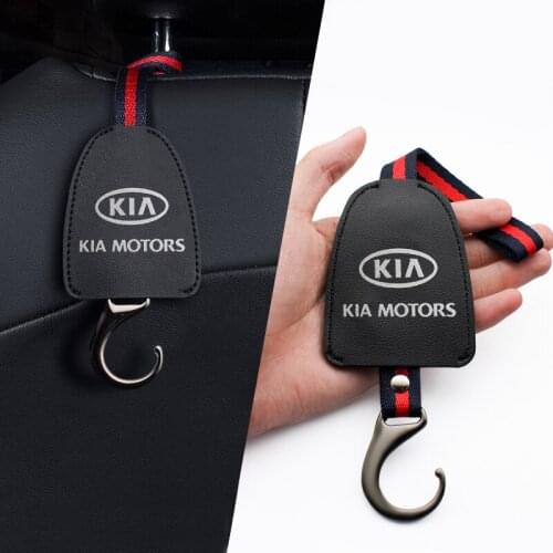 1/2PC Car Decor Accessories Car Seat Back Hooks Hanging Bag Rack For Kia rio ceed sportage cerato soul sorento k2 k5 Car Styling