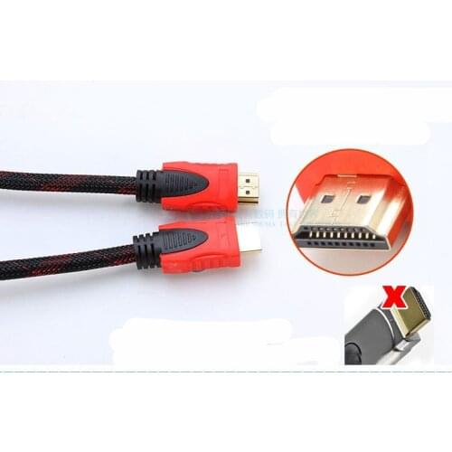 1.5m High Speed Braid HDMI Cable Version 1.4 Wired for STB Set Top Box Projector Video Line 1080P Good Quality