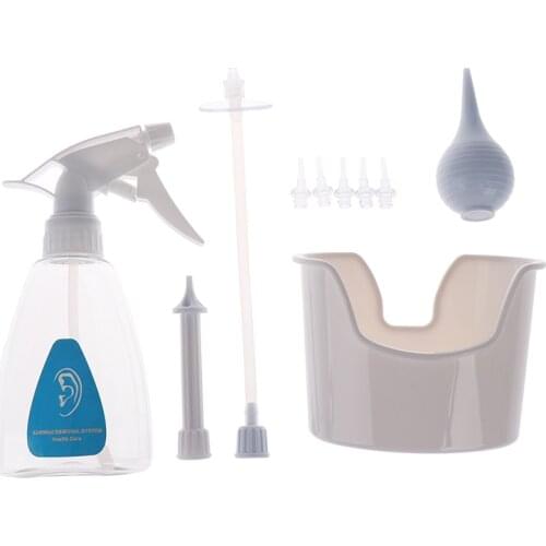 1Set Ear Wax Washing Kit Remover Irrigation Tool Set Capacity Children Adults Kid Portable Cleaning Washer Rinse Bottle Tool