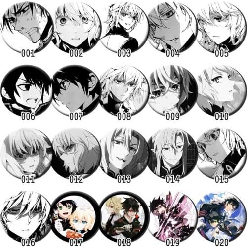 1pc 58mm Brooch Seraph Of The End Owari no Seraph Yuichiro Hyakuya Badges Pins