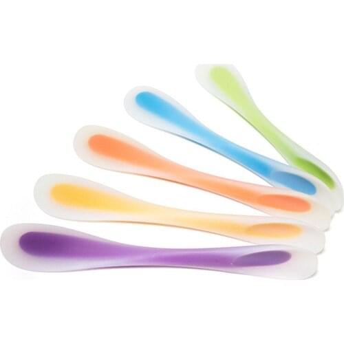 1pcs Double-headed Silicone Spatula Kitchen Baking Tools Multifunctional Dual-purpose Transparent Silicone Spatula BPA-free