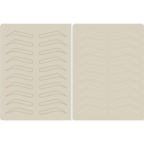 100pcs Microblading Tattoo Eyebrow Practice Skin Eyebrow Cosmetic No ink required Permanent Makeup Eyebrow Training Skin Tattoo