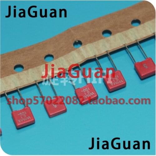 20PCS NEW RED WIMA MKS2 104 100VDC 0.1UF 63VDC 100V 100nf 104/100V 63V 5% P5 MKS 100N63V