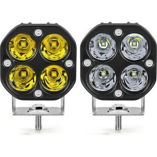 3Inch 40w Led Work Light Bar White Yellow Spot Driving Lamp for Car Off Road Truck Boat Pickup ATV UTV 12V 24V Fog Lamps 2pcs