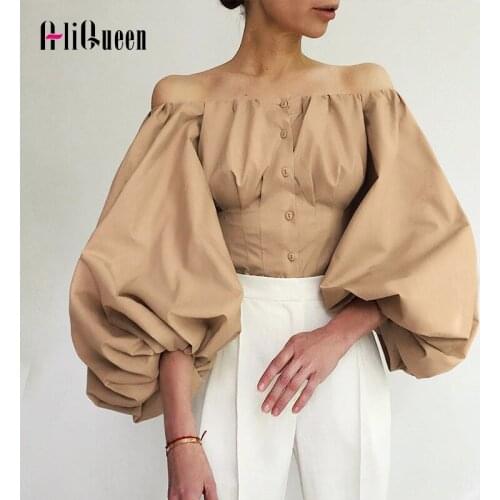 AliQueen Off Shoulder Blouses