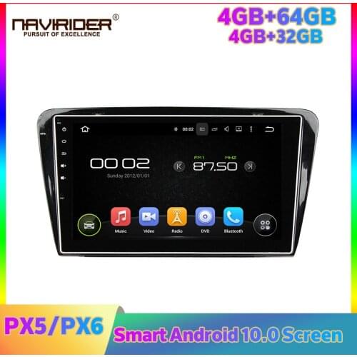 PX6 For Skoda Octavia 2015 Full Touch Car Radio Stereo Android Carplay Head Unit Multimedia Recorder Player Navi GPS Autoradio