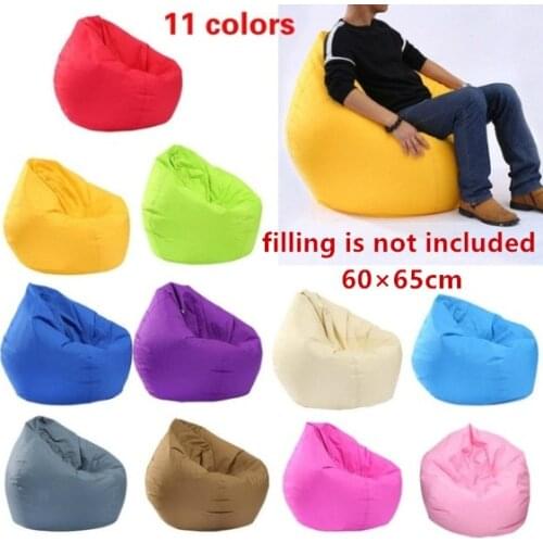 Chair Cover Zipper Beanbag Large Bean Bag Gamer Beanbag Adult Outdoor Gaming Garden Big Arm Chair Home Textile 60 X 65cm