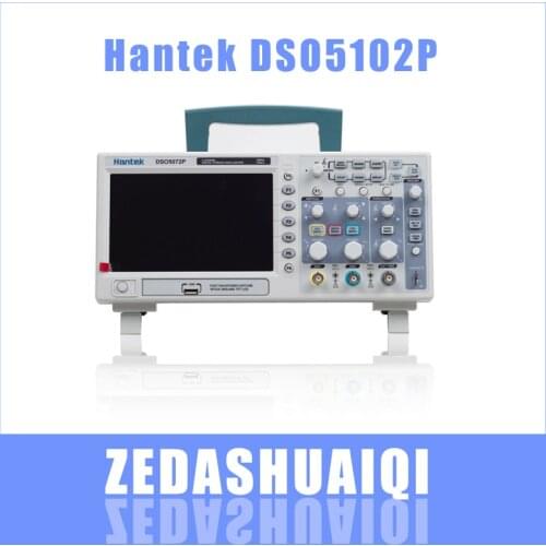 Hantek DSO5102P Digital Oscilloscope 100MHz 2Channels 1GSa/s Real Time sample rate USB host and device connectivity 7 Inch