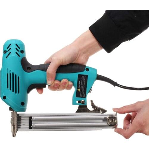 220V 2000W Electric Straight Nail Gun 10-30mm High Power Heavy-Duty Woodworking Tool Electrical Staple Nail