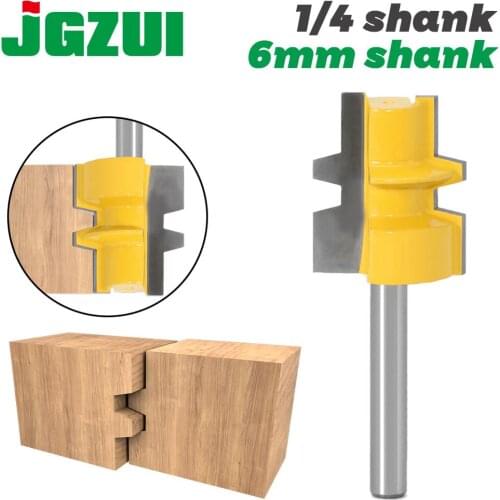 Glue Joint Router Bit - Medium Reversible - 1/4"6mm Shank - Woodworking cutter Tenon Cutter for Woodworking Tools