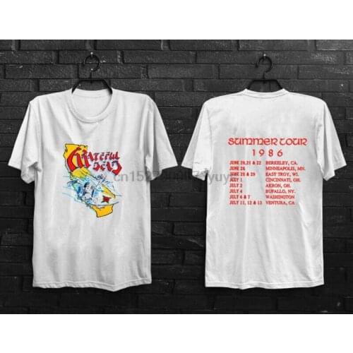 Grateful Dead T Shirt vtg 1987 Rick Griffin Surf Surfing Skeletons GDP reprint