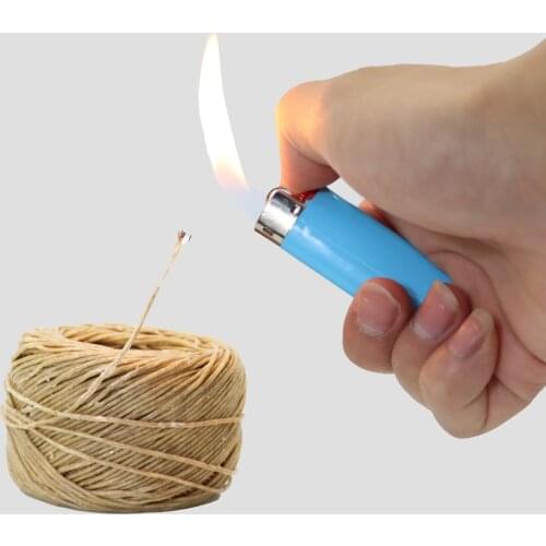 HORNET 100% Organic Hemp Wick, 197 FT Spool Natural Handmade Hemp Wicks Well Coated with Natural Bee Wax Standard Size