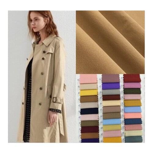 Cool cotton plain weave fabric Plain windbreaker fabric Coat cotton down jacket fabric